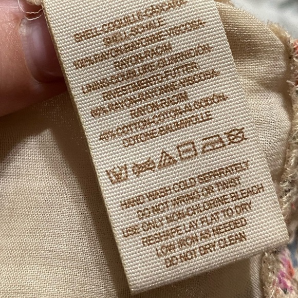 Free People Tan Around The World Ivory Skirt I Size: 4 - Picture 13 of 14